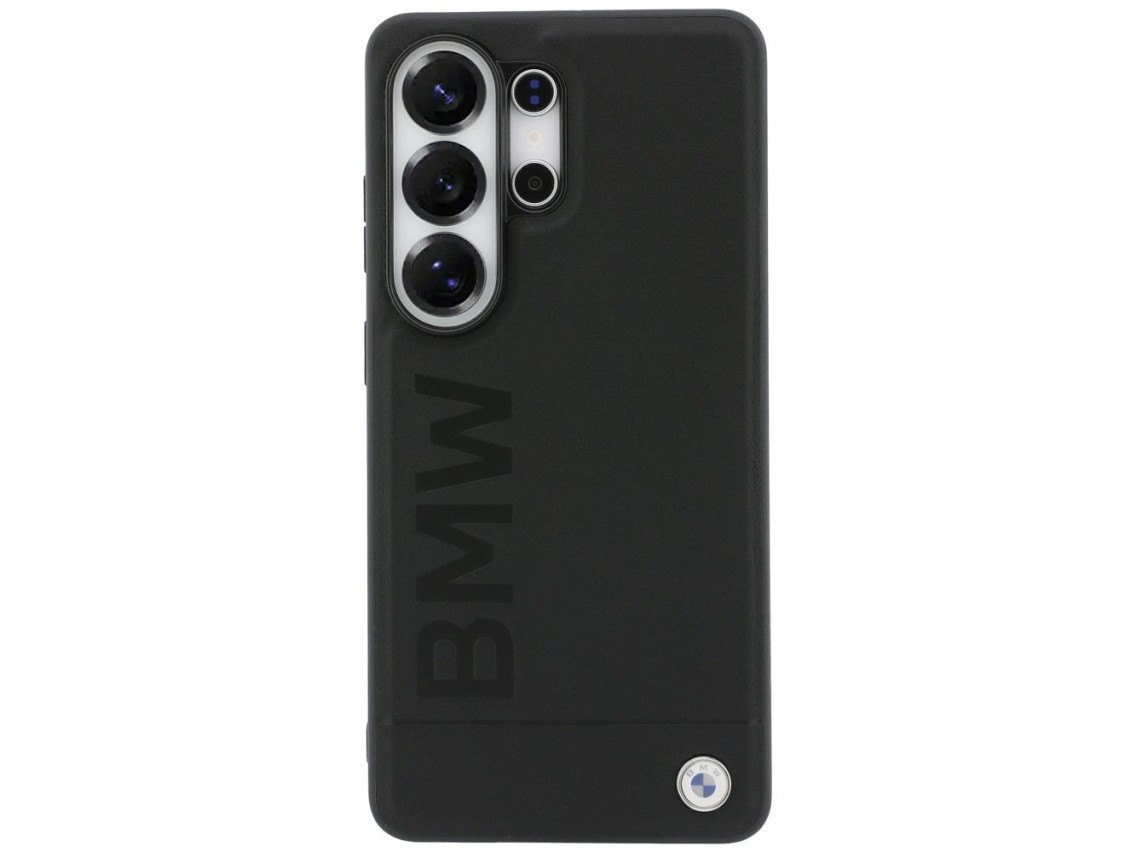 BMW Leather Hot Stamp MagSafe Case for Samsung Galaxy S26 Ultra - Black