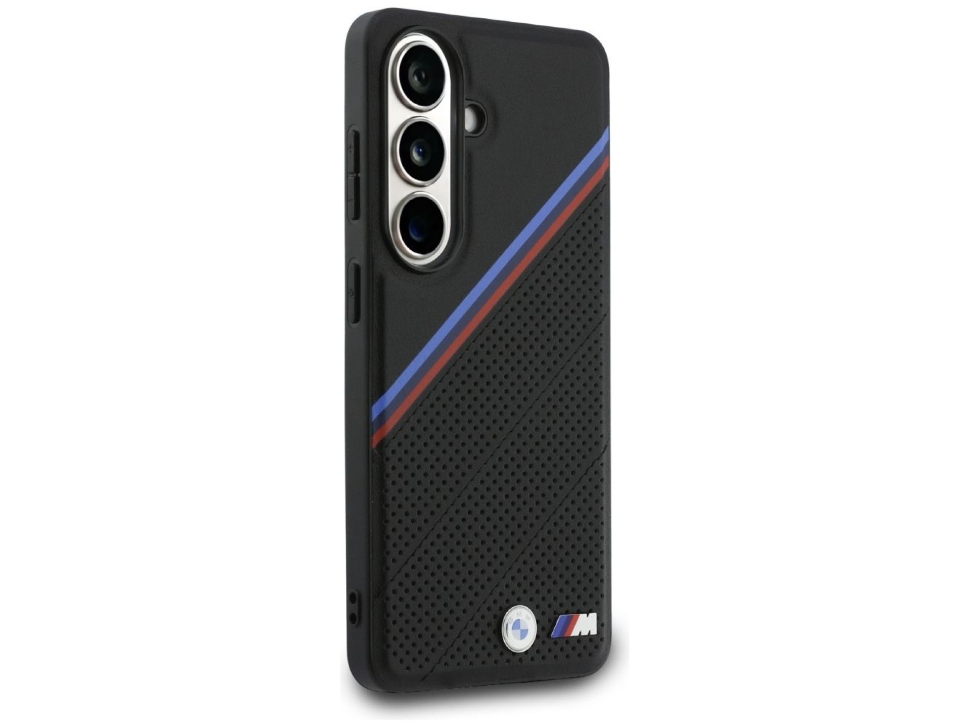 BMW Tricolor Metal Logo MagSafe Case for Samsung Galaxy S26 - Black