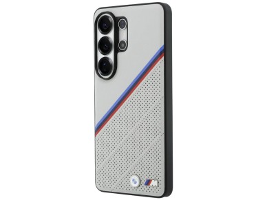 BMW Tricolor Metal Logo MagSafe Case for Samsung Galaxy S26 Ultra - Gray BMW Tricolor Metal Logo MagSafe Case for Samsung Galaxy S26 Ultra - Gray