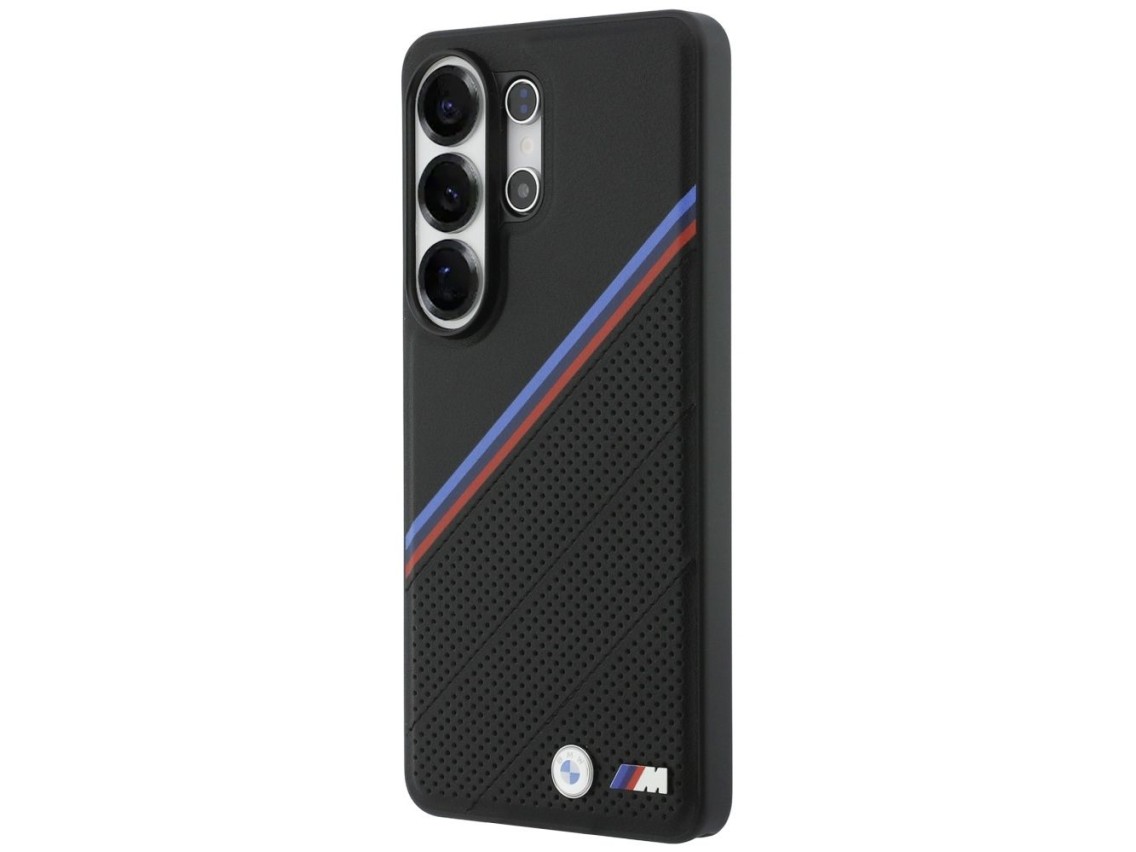 BMW Tricolor Metal Logo MagSafe Case for Samsung Galaxy S26 Ultra - Black