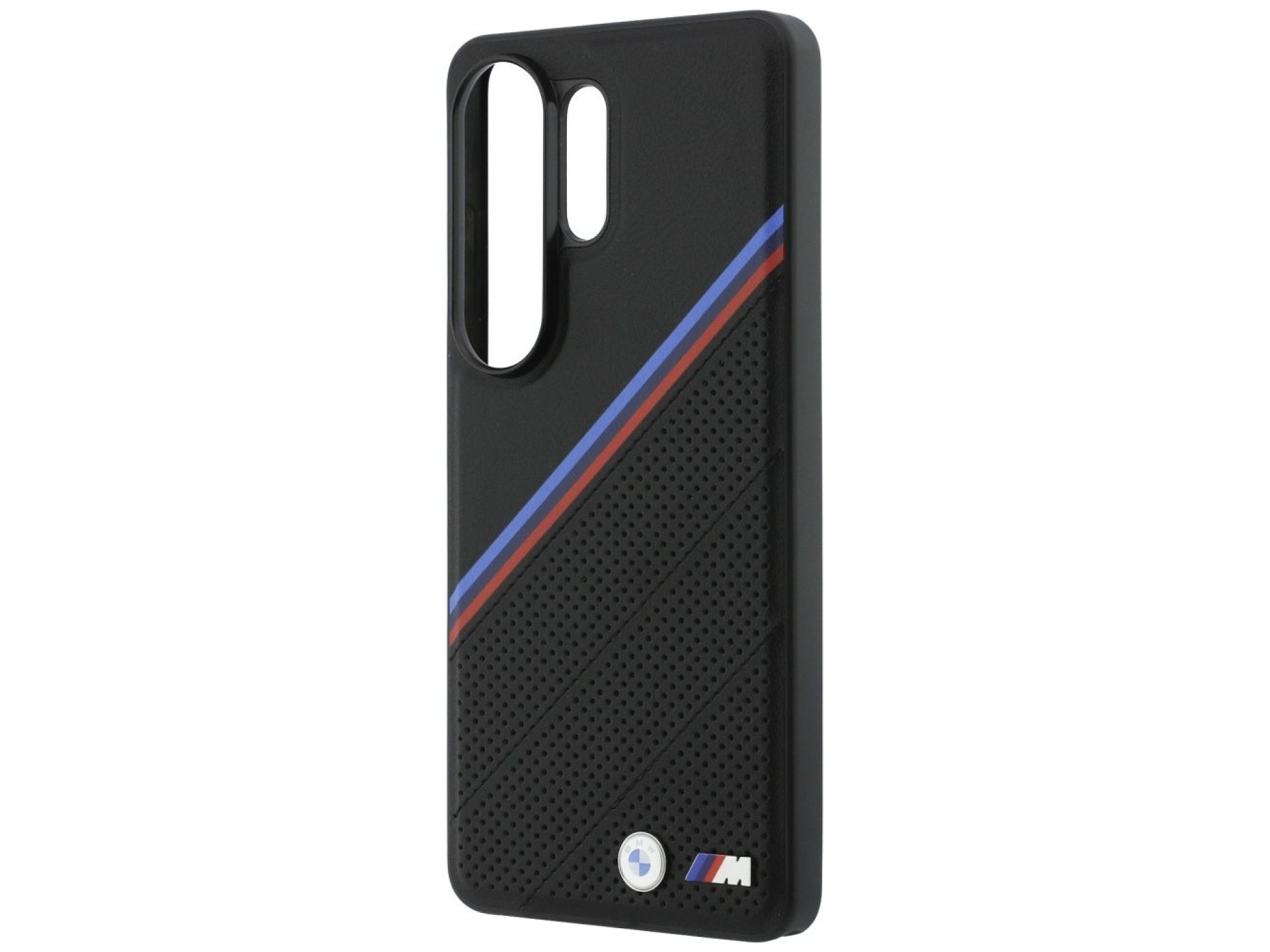 BMW Tricolor Metal Logo MagSafe Case for Samsung Galaxy S26 Ultra - Black