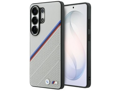 BMW Tricolor Metal Logo MagSafe Case for Samsung Galaxy S26 Ultra - Gray BMW Tricolor Metal Logo MagSafe Case for Samsung Galaxy S26 Ultra - Gray