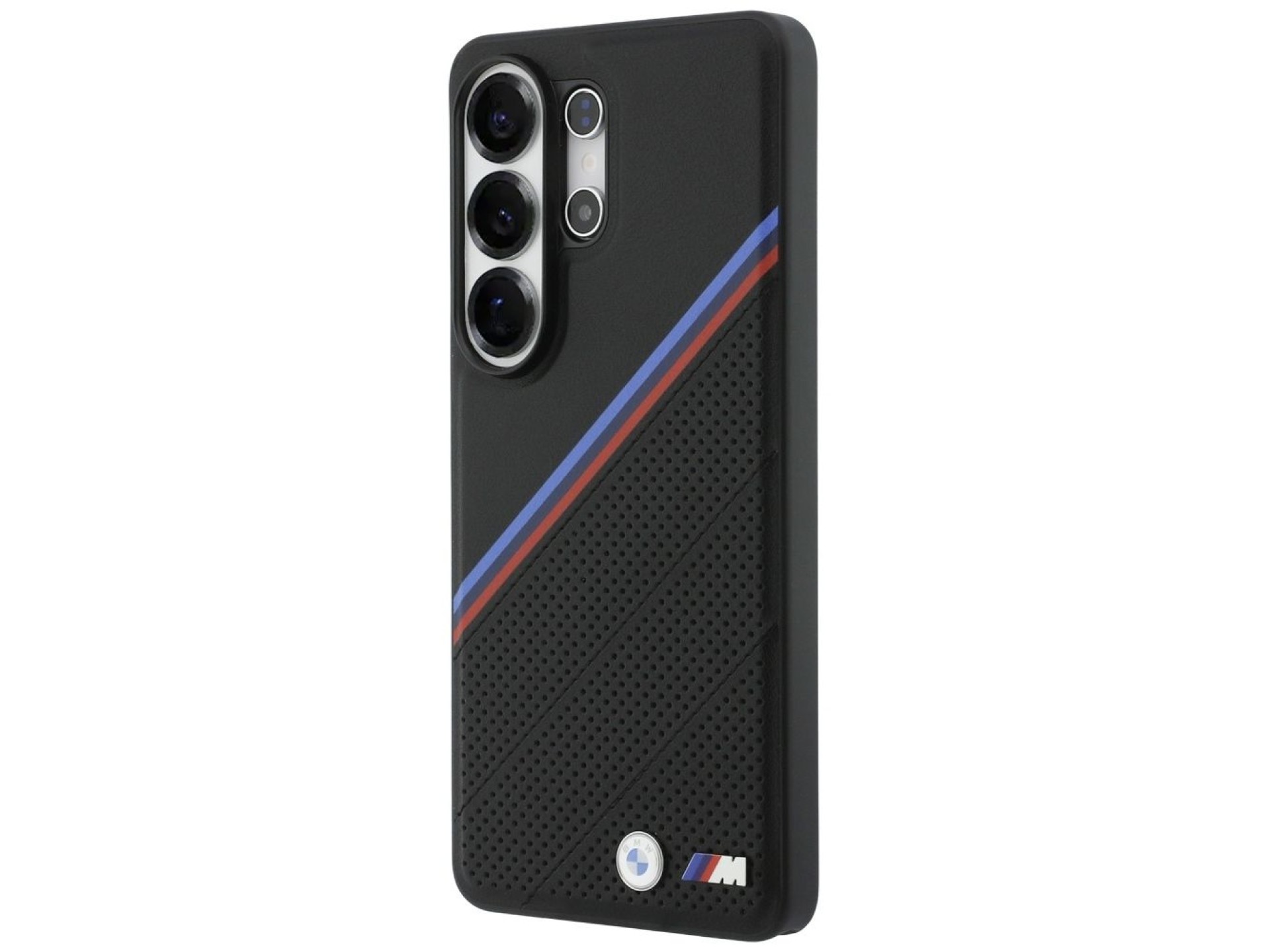 BMW Tricolor Metal Logo MagSafe Case for Samsung Galaxy S26 Ultra - Black
