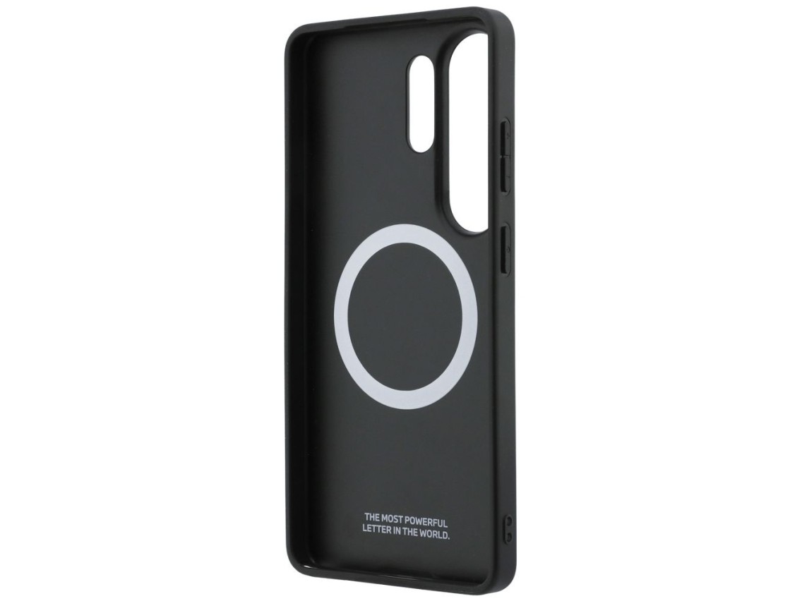 BMW Tricolor Metal Logo MagSafe Case for Samsung Galaxy S26 Ultra - Black