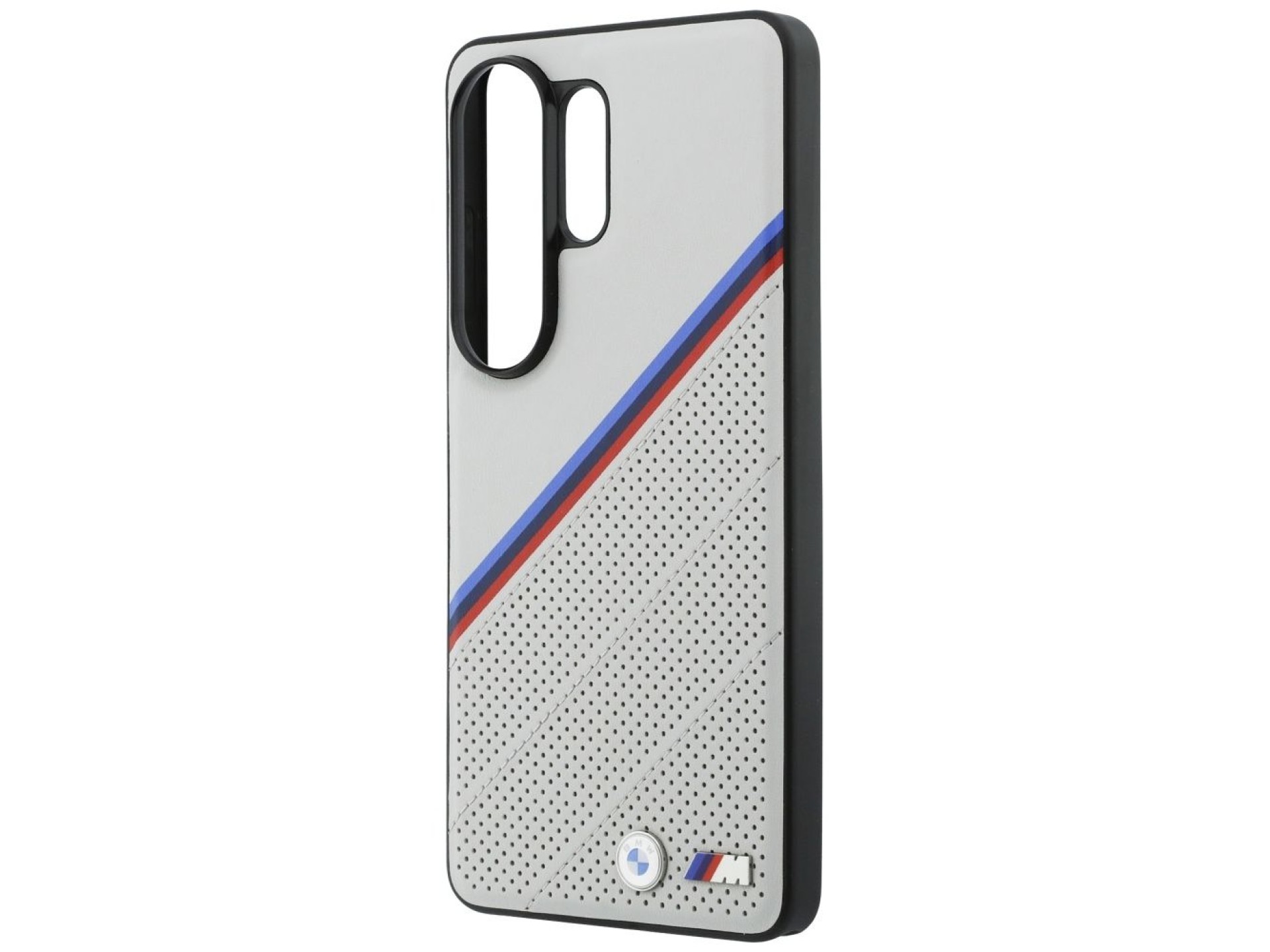 BMW Tricolor Metal Logo MagSafe Case for Samsung Galaxy S26 Ultra - Gray