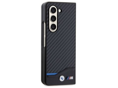 BMW Leather Carbon case for Samsung Galaxy Z Fold 5 - black BMW Leather Carbon case for Samsung Galaxy Z Fold 5 - black