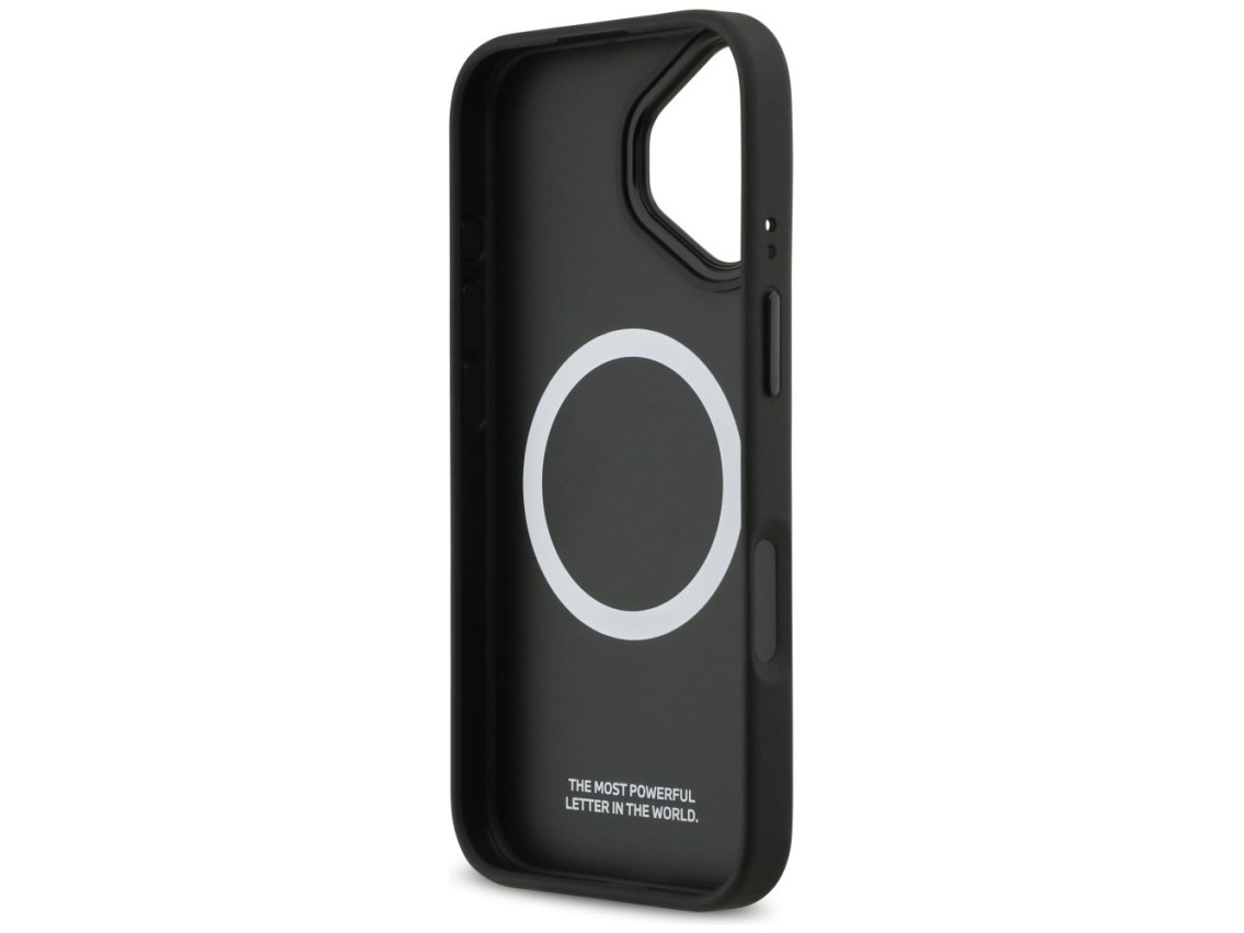 Funda MagSafe BMW M con logotipo de franja perforada para iPhone 17 - Gris