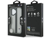 Funda MagSafe BMW M con logotipo de franja perforada para iPhone 17 - Gris Funda MagSafe BMW M con logotipo de franja perforada para iPhone 17 - Gris