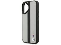 Funda MagSafe BMW M con logotipo de franja perforada para iPhone 17 - Gris Funda MagSafe BMW M con logotipo de franja perforada para iPhone 17 - Gris