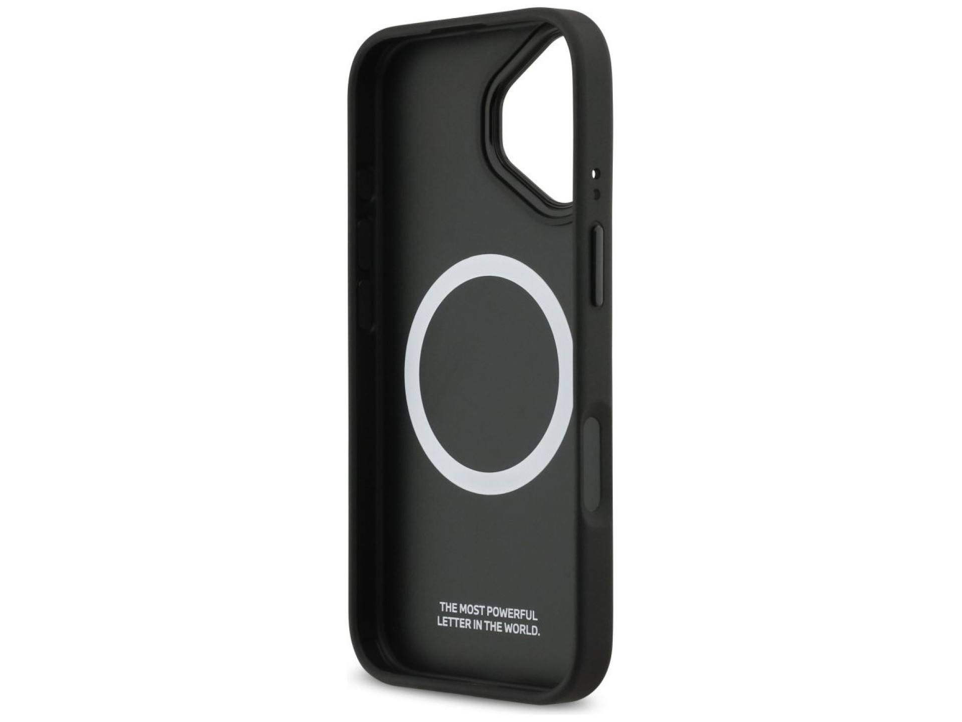 Funda MagSafe BMW M con logotipo de franja perforada para iPhone 17 - Gris