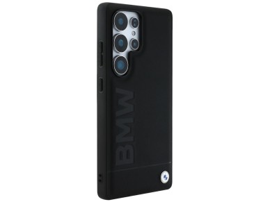 BMW Leather Big Wordmark Case for Samsung Galaxy S25 Ultra - Black BMW Leather Big Wordmark Case for Samsung Galaxy S25 Ultra - Black