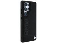 Capa de couro BMW com logotipo grande para Samsung Galaxy S25 Ultra - Preta Capa de couro BMW com logotipo grande para Samsung Galaxy S25 Ultra - Preta