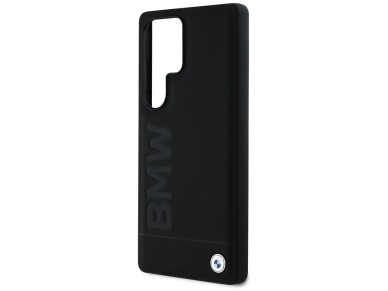 BMW Leather Big Wordmark Case for Samsung Galaxy S25 Ultra - Black BMW Leather Big Wordmark Case for Samsung Galaxy S25 Ultra - Black