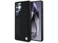Capa de couro BMW com logotipo grande para Samsung Galaxy S25 Ultra - Preta Capa de couro BMW com logotipo grande para Samsung Galaxy S25 Ultra - Preta