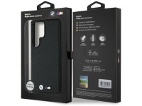 Capa MagSafe em couro e fibra de carbono da BMW para Samsung Galaxy S25 Ultra - Preta Capa MagSafe em couro e fibra de carbono da BMW para Samsung Galaxy S25 Ultra - Preta