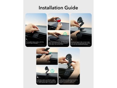 ESR OmniLock MagSafe Cockpit Car Mount - Black ESR OmniLock MagSafe Cockpit Car Mount - Black