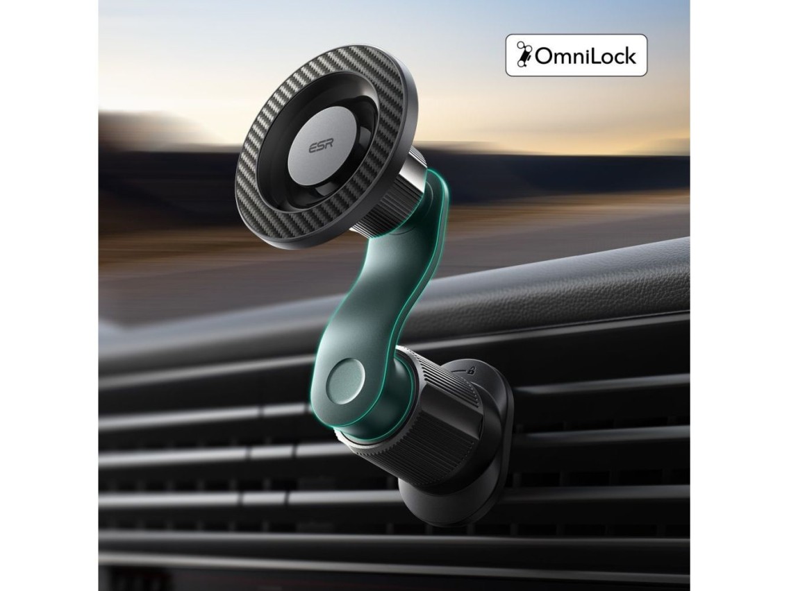 Suporte para saída de ar veicular ESR OmniLock MagSafe - Preto