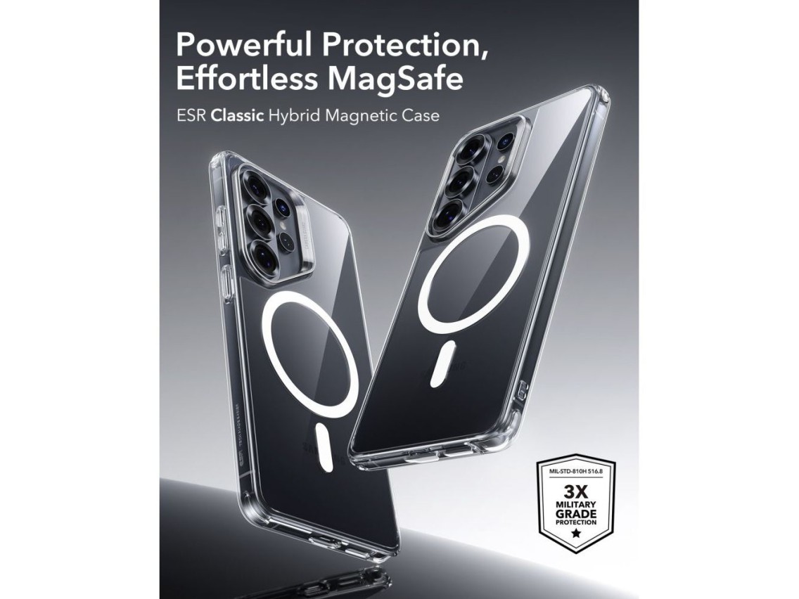 Capa ESR Classic Hybrid MagSafe para Samsung Galaxy S26 Ultra - Transparente