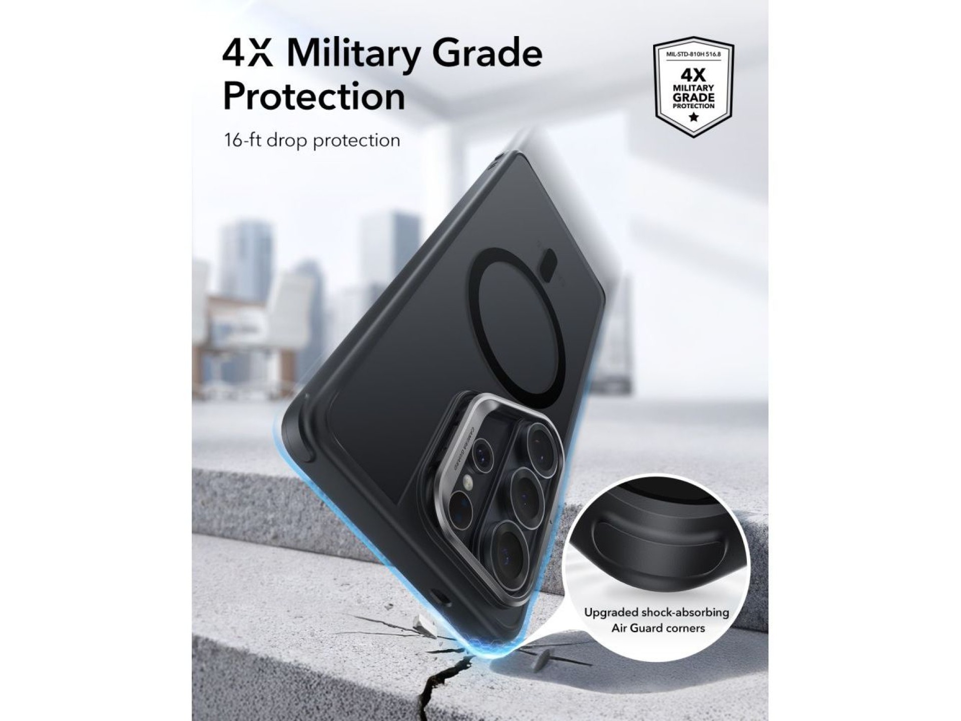 Capa ESR Classic Hybrid com suporte MagSafe para Samsung Galaxy S26 Ultra - Preta