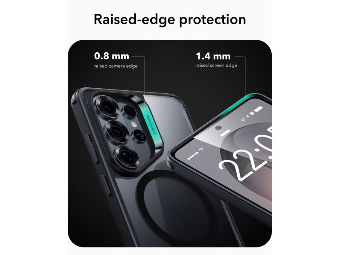 Funda ESR Classic Hybrid MagSafe para Samsung Galaxy S26 Ultra - Negro transparente