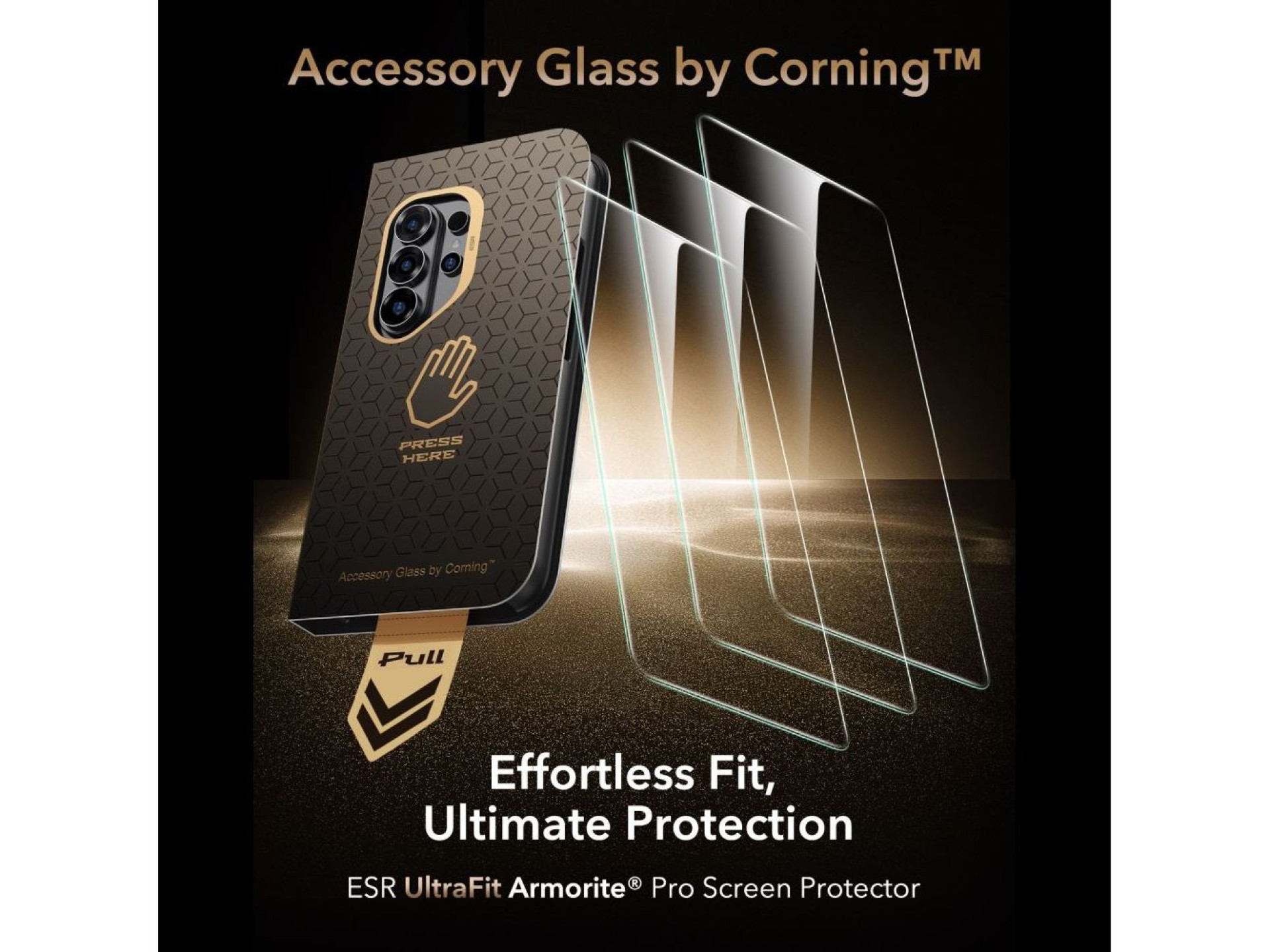 Protector de pantalla de vidrio templado ESR UltraFit Armorite Pro para Samsung Galaxy S26 Ultra
