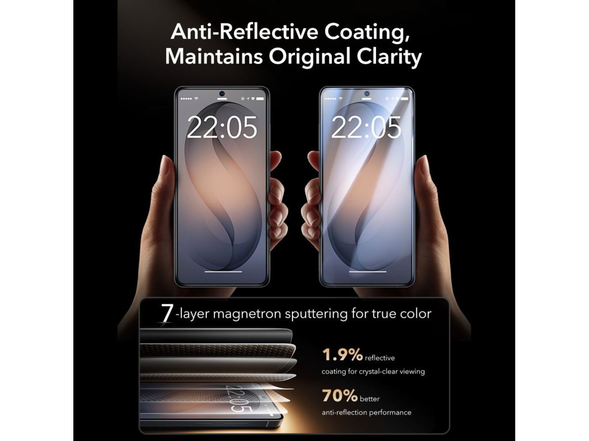 Protector de pantalla de vidrio templado ESR UltraFit Armorite Pro para Samsung Galaxy S26 Ultra