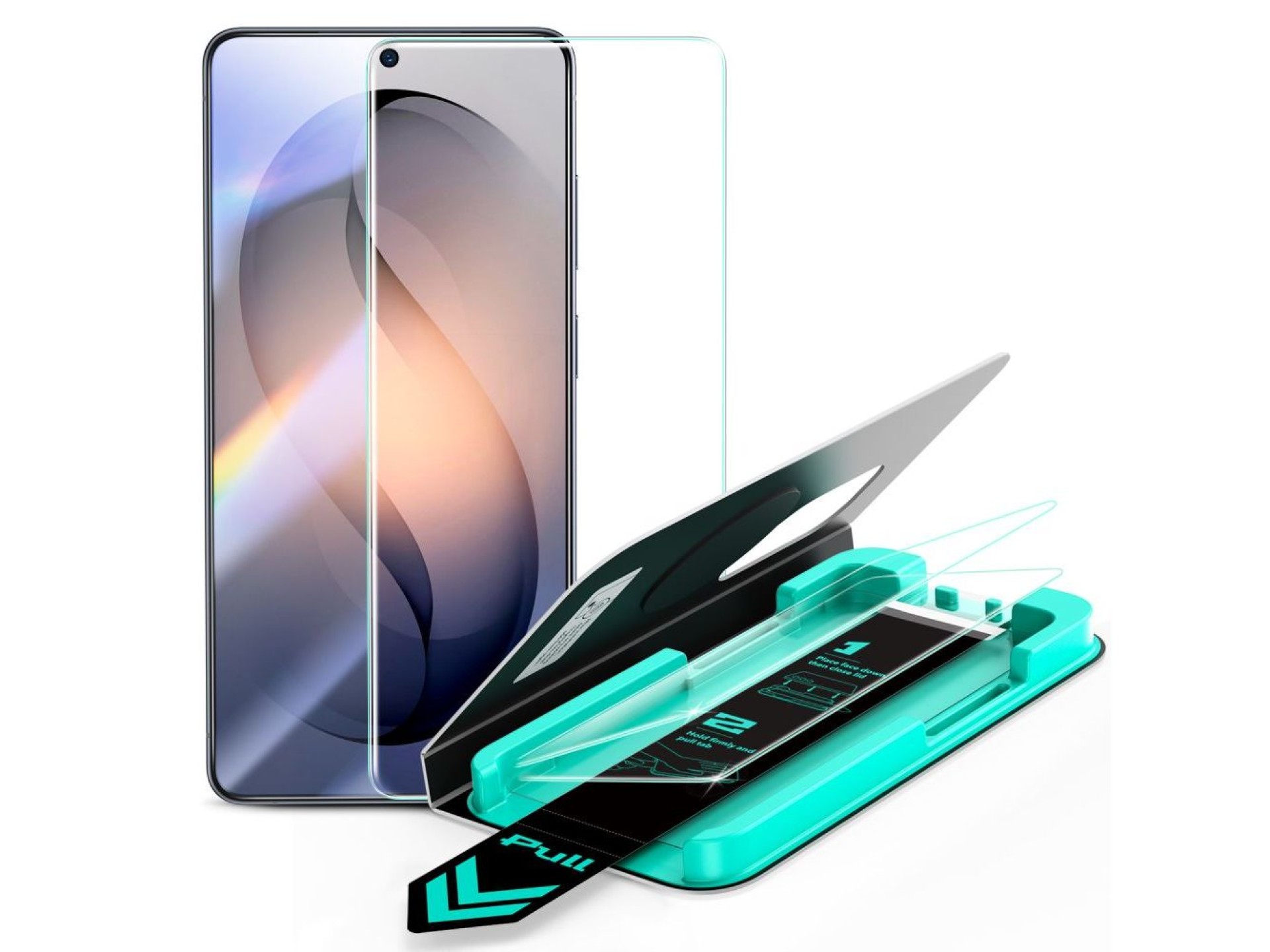Protectores de pantalla de vidrio templado ESR UltraFit Armorite (paquete de 2) para Samsung Galaxy