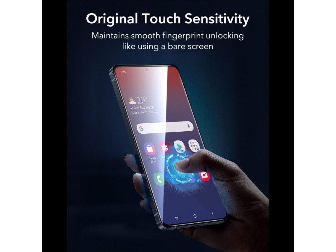Protectores de pantalla de vidrio templado ESR UltraFit Armorite (paquete de 2) para Samsung Galaxy