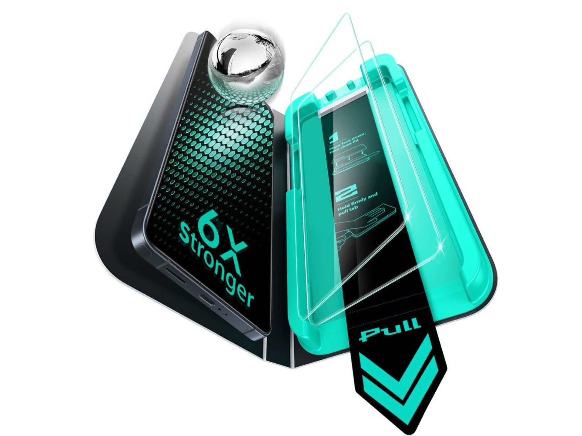 Protectores de pantalla de vidrio templado ESR UltraFit Armorite (paquete de 2) para Samsung Galaxy