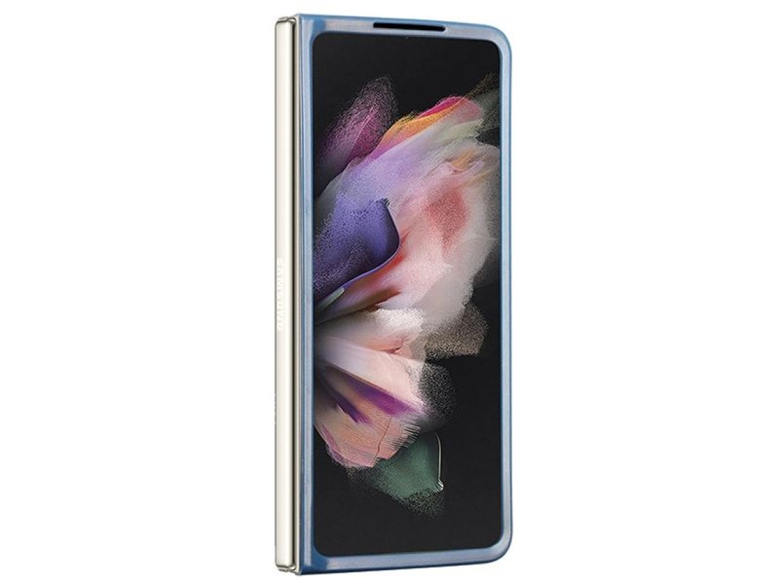 Guess 4G Triangle Strass Case for Samsung Galaxy Z Fold 5 - Blue