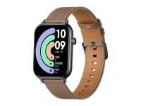Relógio inteligente COLMI C28 – Pulseira de couro preta e marrom Relógio inteligente COLMI C28 – Pulseira de couro preta e marrom