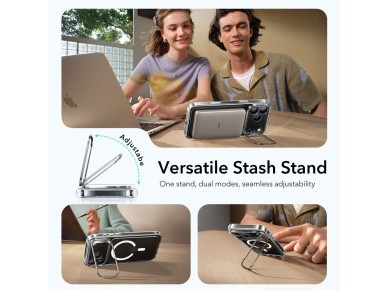 ESR Classic Hybrid Kickstand MagSafe Case for iPhone 17 Pro Max - Clear ESR Classic Hybrid Kickstand MagSafe Case for iPhone 17 Pro Max - Clear