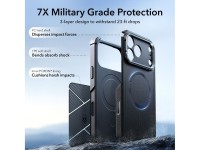 Capa MagSafe com suporte ESR Cyber ??para iPhone 17 Pro - Preta Capa MagSafe com suporte ESR Cyber ??para iPhone 17 Pro - Preta