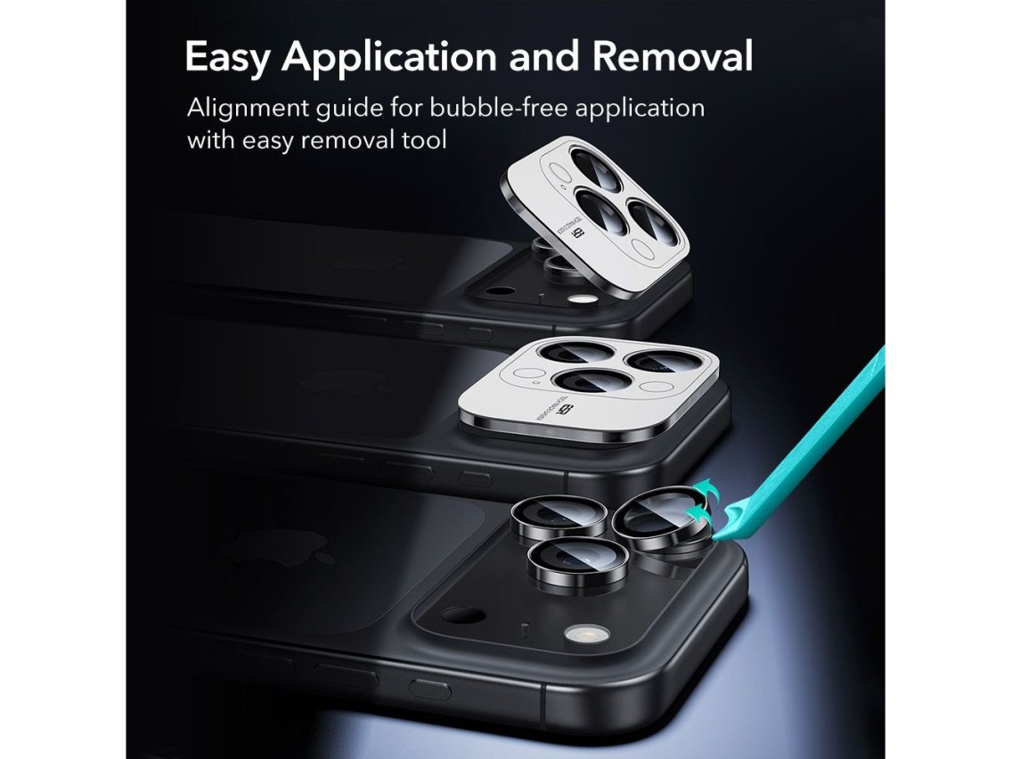 Protetor de câmera ESR Armorite para iPhone 14 Pro / Pro Max / 15 Pro / Pro Max / 16 Pro / Pro Max /