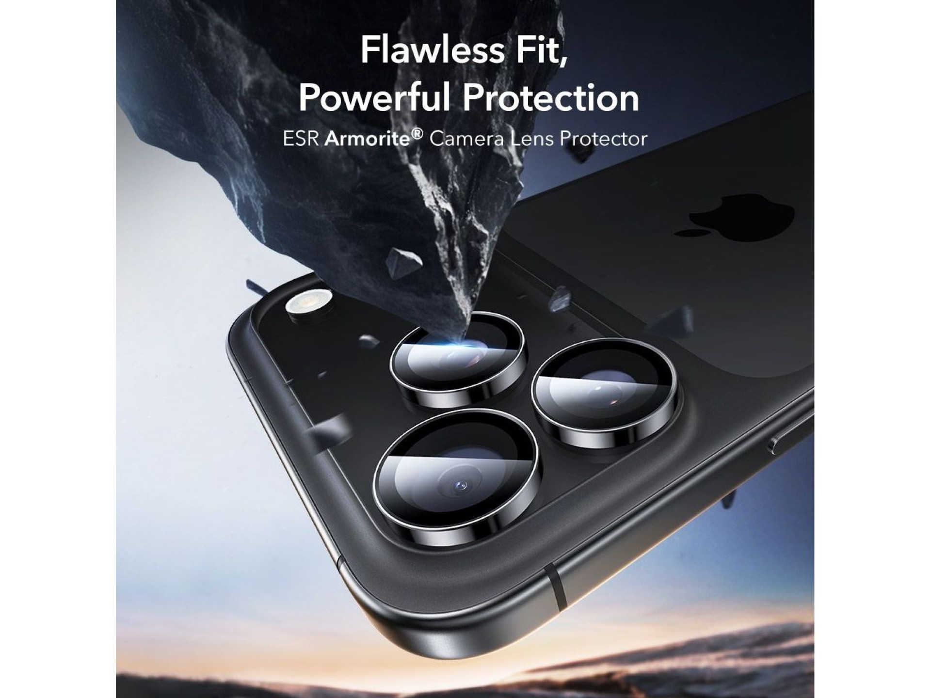 Protetor de câmera ESR Armorite para iPhone 14 Pro / Pro Max / 15 Pro / Pro Max / 16 Pro / Pro Max /