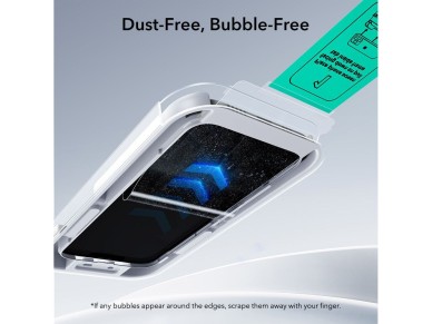 Kit com 2 pel�culas de vidro temperado ESR UltraFit para iPhone 17 Pro - transparente