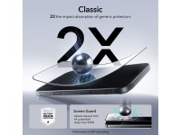 ESR UltraFit Tempered Glass 2-pack for iPhone 16 Pro / 17 - transparent ESR UltraFit Tempered Glass 2-pack for iPhone 16 Pro / 17 - transparent