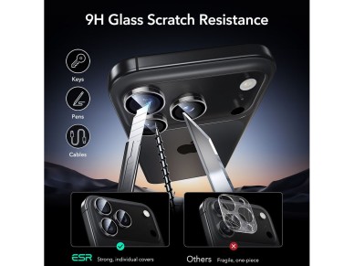 ESR Armorite Camera Protector for iPhone 14 Pro / Pro Max / 15 Pro / Pro Max / 16 Pro / Pro Max / 17 ESR Armorite Camera Protector for iPhone 14 Pro / Pro Max / 15 Pro / Pro Max / 16 Pro / Pro Max / 17