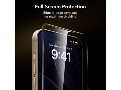 Protector de pantalla de vidrio templado ESR UltraFit Armorite Pro para iPhone 17 Pro - Transparente Protector de pantalla de vidrio templado ESR UltraFit Armorite Pro para iPhone 17 Pro - Transparente