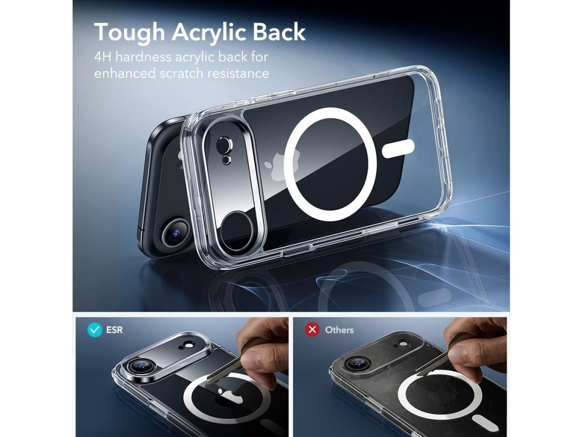 ESR Classic Hybrid MagSafe + Tempered Glass Set for iPhone 17 Air - Clear