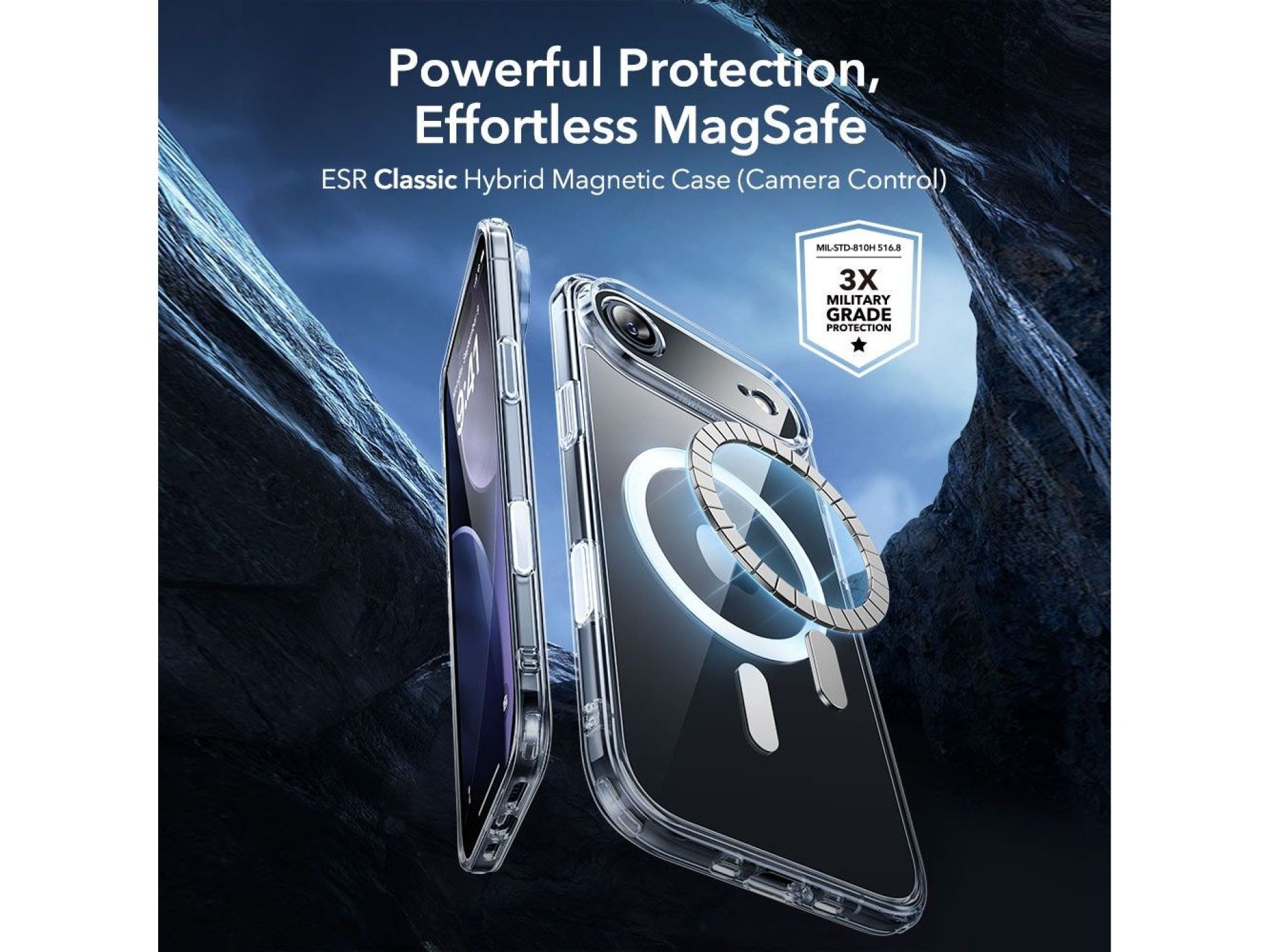 ESR Classic Hybrid MagSafe + Tempered Glass Set for iPhone 17 Air - Clear