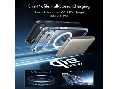 ESR Classic Hybrid MagSafe + Tempered Glass Set for iPhone 17 Air - Clear