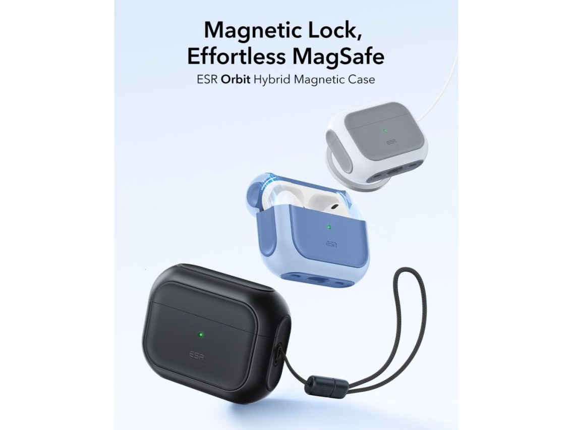 Funda ESR Orbit HaloLock MagSafe para AirPods Pro 3 - negra
