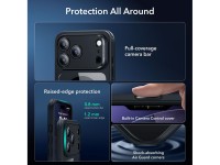 Juego de fundas ESR Classic Hybrid MagSafe + cristal templado para iPhone 17 Pro - Negro transparent