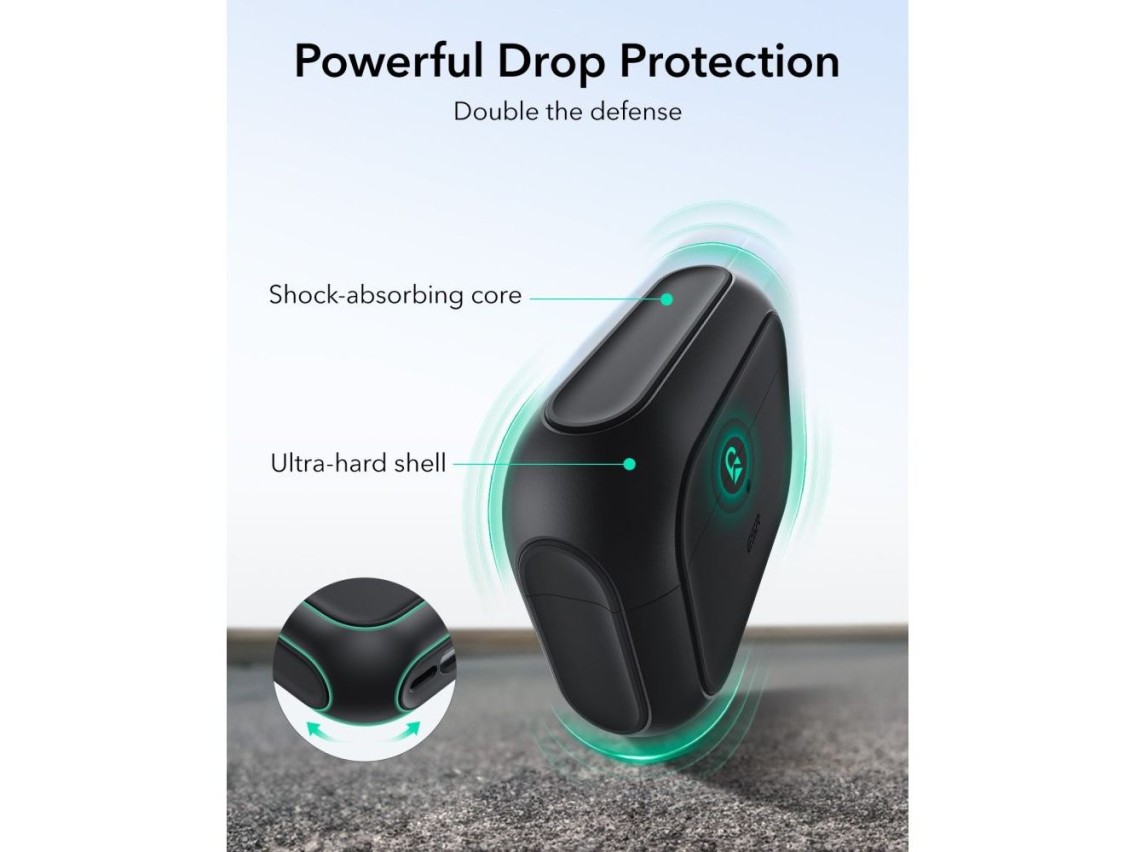 Funda ESR Orbit HaloLock MagSafe para AirPods Pro 3 - negra