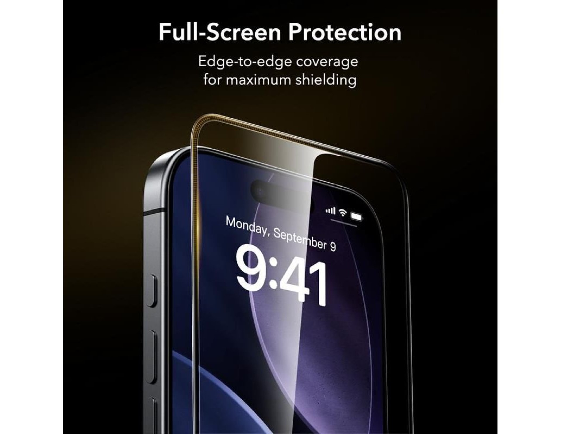Protector de pantalla de vidrio templado ESR UltraFit Armorite Pro para iPhone 16 Pro / 17 - Transpa