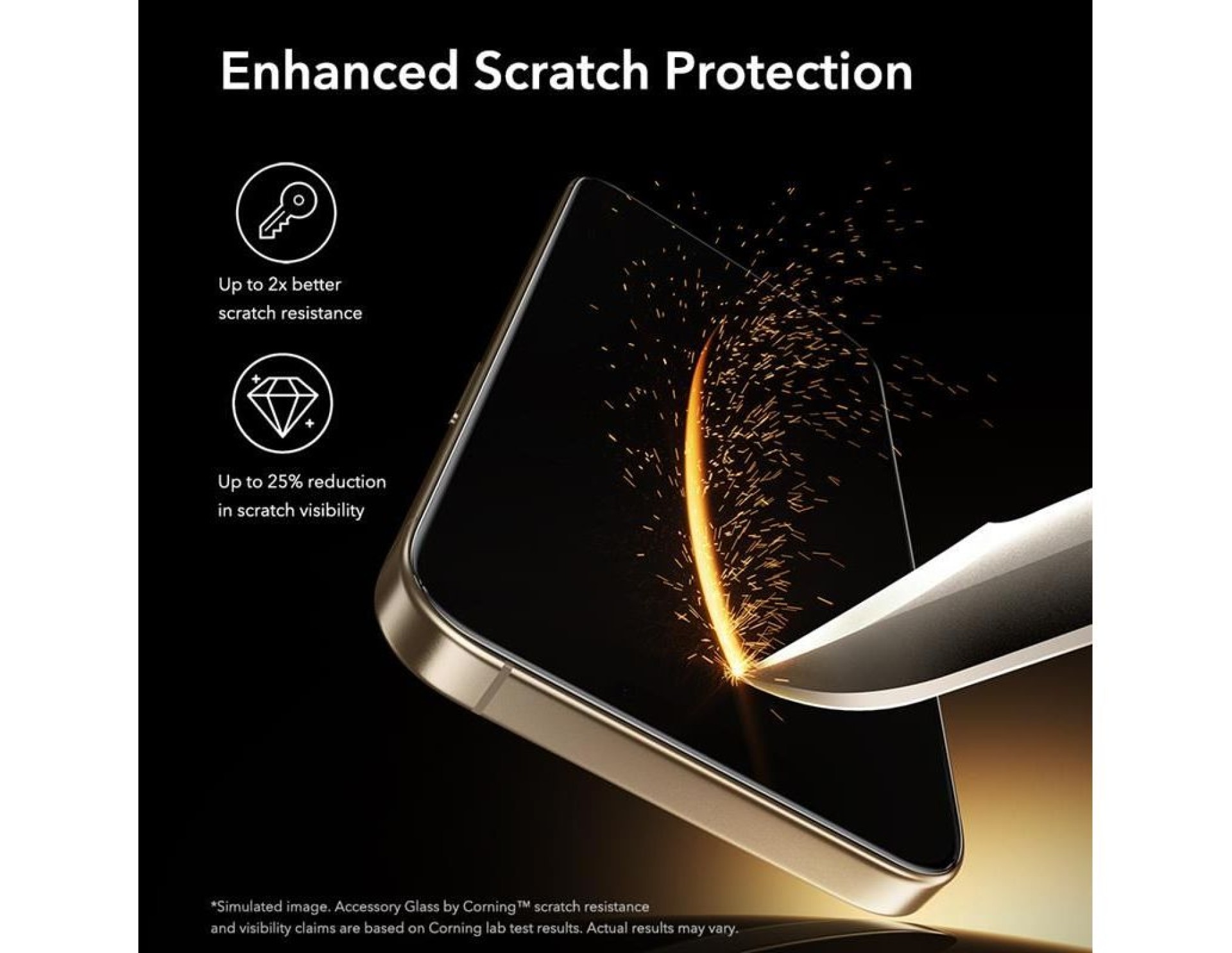 Película de vidro temperado ESR UltraFit Armorite Pro para iPhone 17 Pro - Transparente