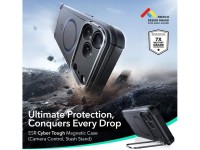 Capa MagSafe com suporte ESR Cyber ??para iPhone 17 Pro - Preta Capa MagSafe com suporte ESR Cyber ??para iPhone 17 Pro - Preta
