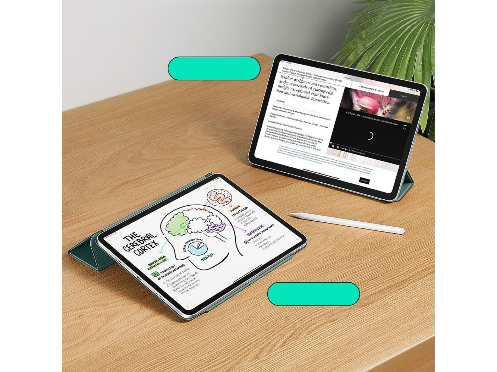Capa magnética ESR Rebound para iPad Pro 12,9” 2020/2021/2022 / iPad Air 13” 2024/2025 - Verde