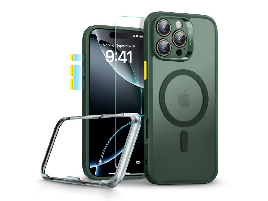 Capa ESR Classic Pro Set Halolock MagSafe para iPhone 16 Pro Max - Verde